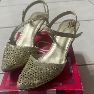 ITS OK Brand Glitter Gold Women's Shoes
